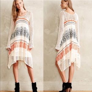 Anthro Sleeping on Snow Risen Sun Dress M ::PP24